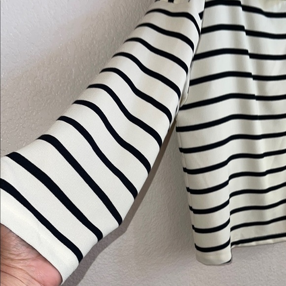 Zara Black and White Sailor Collar Sweatshirt - Picture 5 of 8